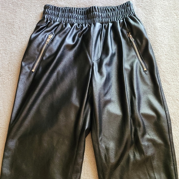 Meshki Dahia faux leather joggers size XS - Picture 2 of 9